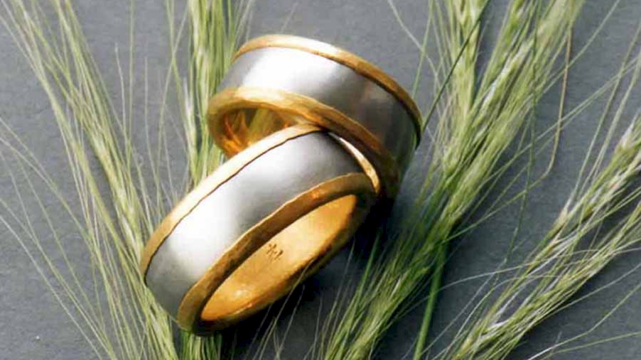 Trauringe, Edelstahl Feingold