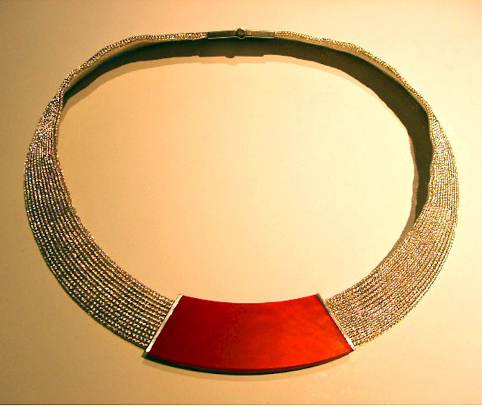 Handgestricktes Band 925/- Silber